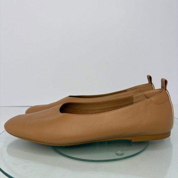 Everlane The Day Glove Flats Tan Caramel Leather Size 10 Minimalist Shoes - Picture 3 of 10